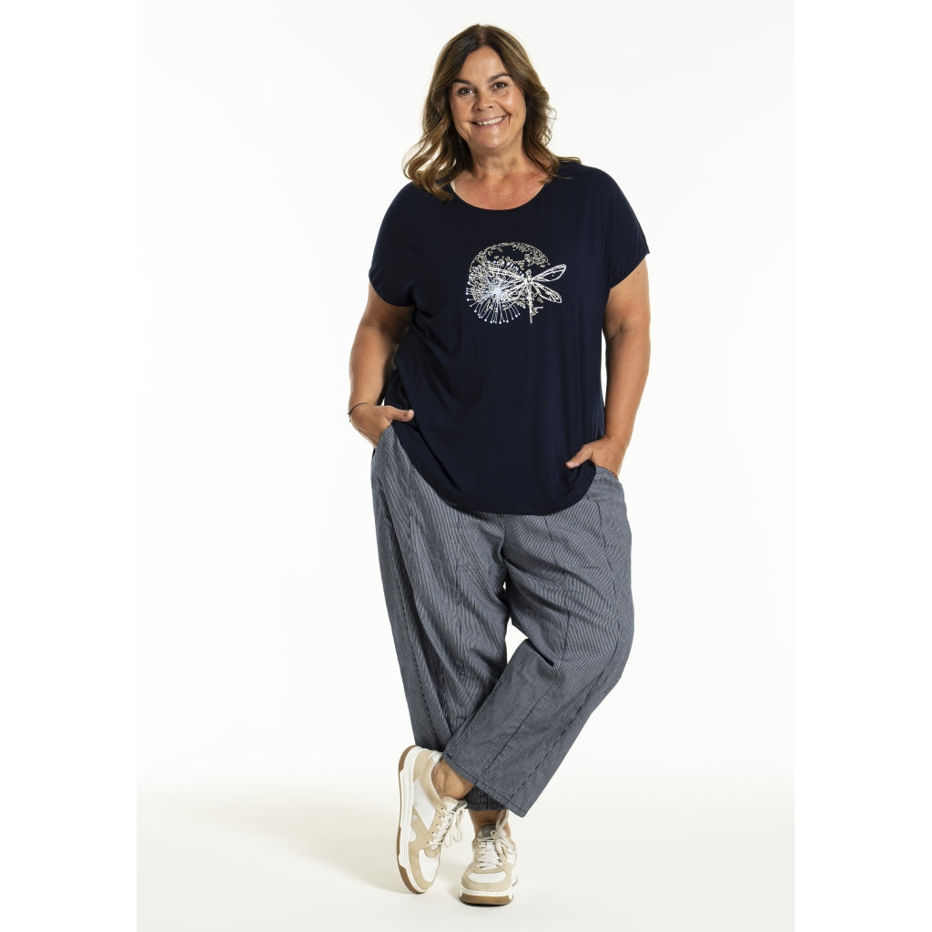 Gozzip Woman GGitte T-shirt with print T-Shirt Navy