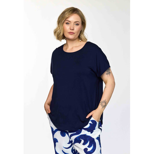 Gozzip Woman GGitte T-shirt with print T-Shirt Navy