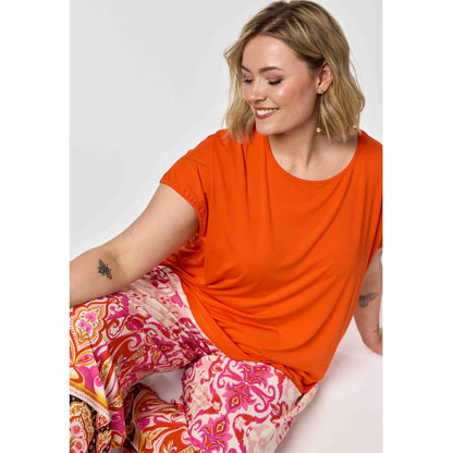 Gozzip Woman GGitte T-shirt with print T-Shirt Orange