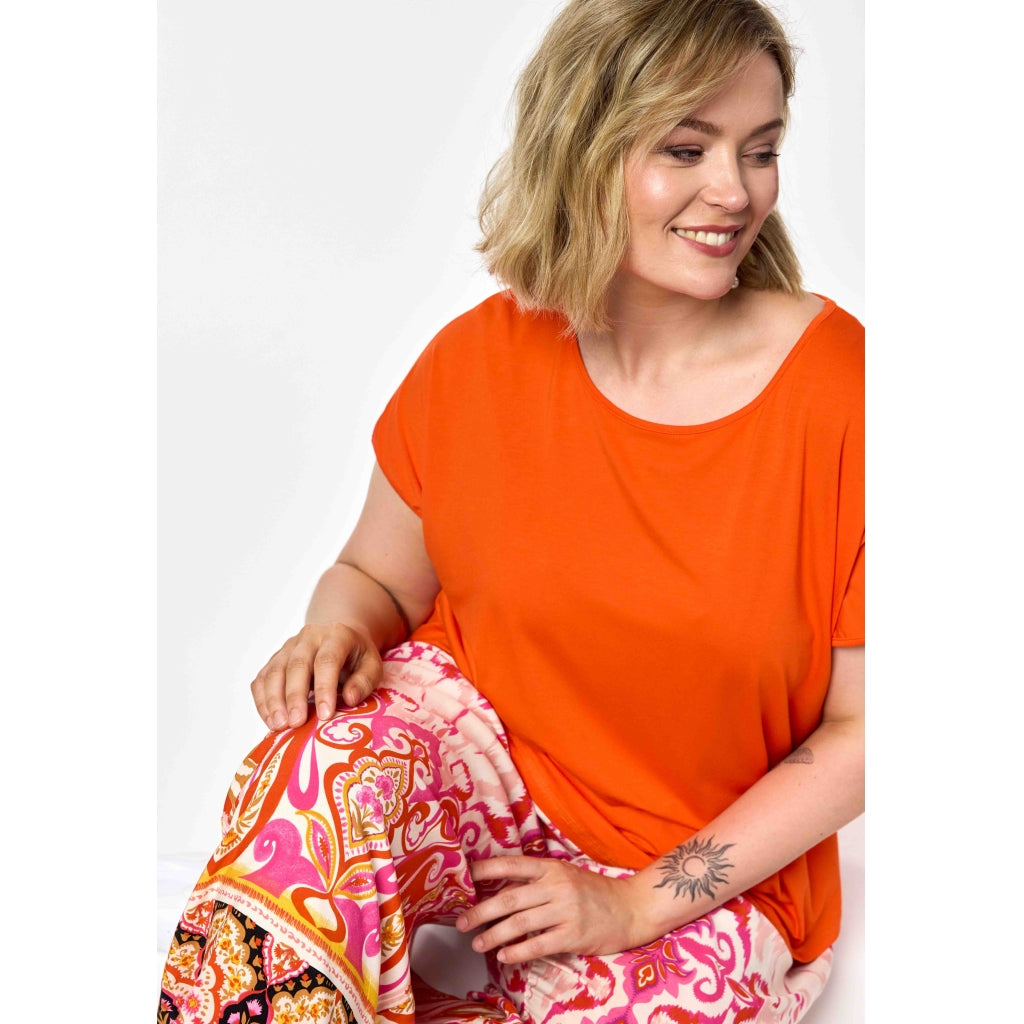 Gozzip Woman GGitte T-shirt with print T-Shirt Orange