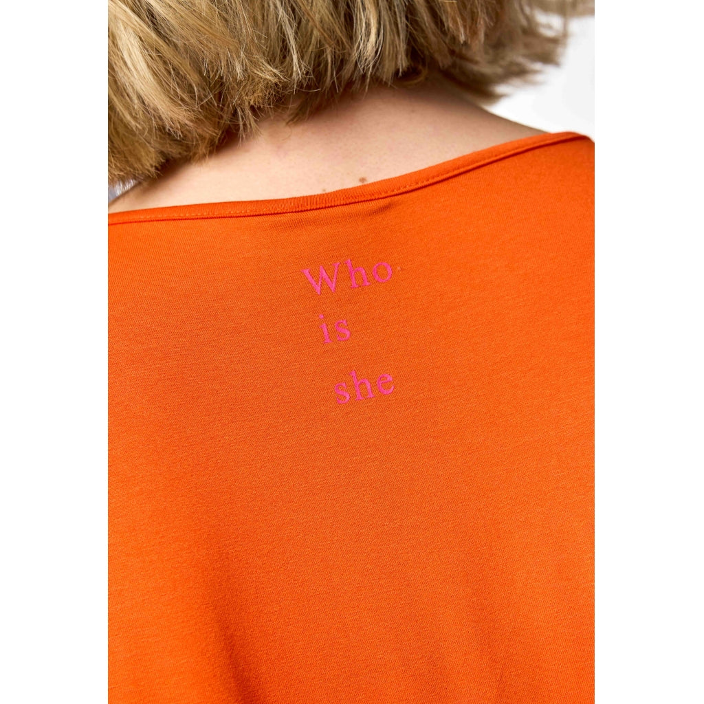 Gozzip Woman GGitte T-shirt with print T-Shirt Orange