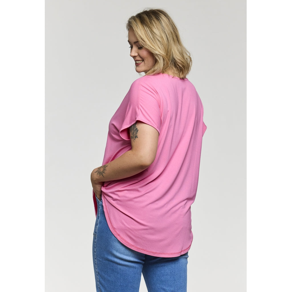 Gozzip Woman GGitte T-shirt with print T-Shirt Pink