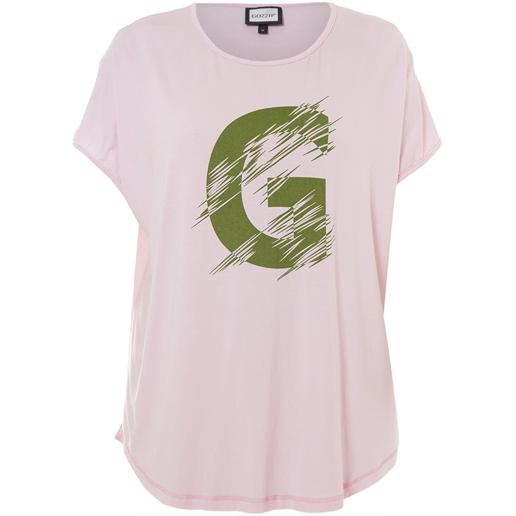 Gozzip Woman GGitte T-shirt with print T-Shirt Rose