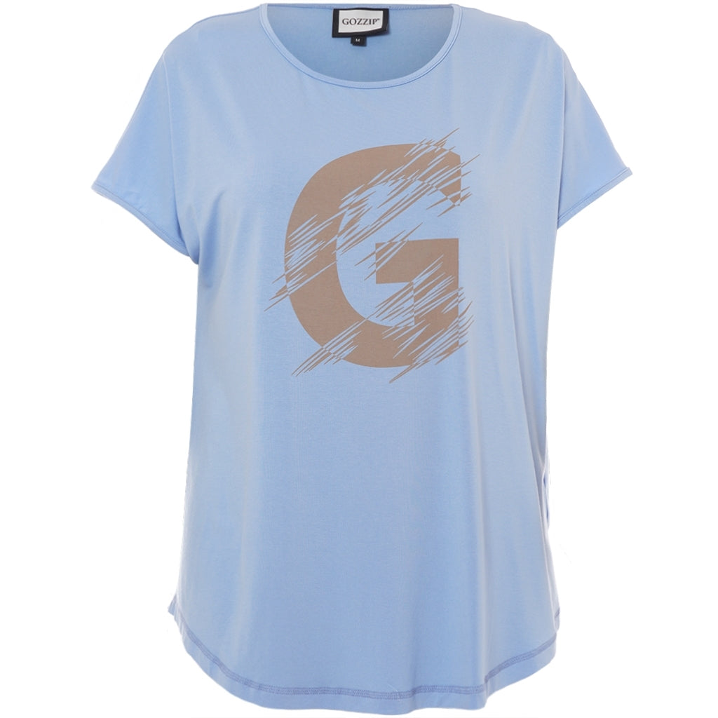 Gozzip Woman GGitte T-shirt with print T-Shirt light Blue