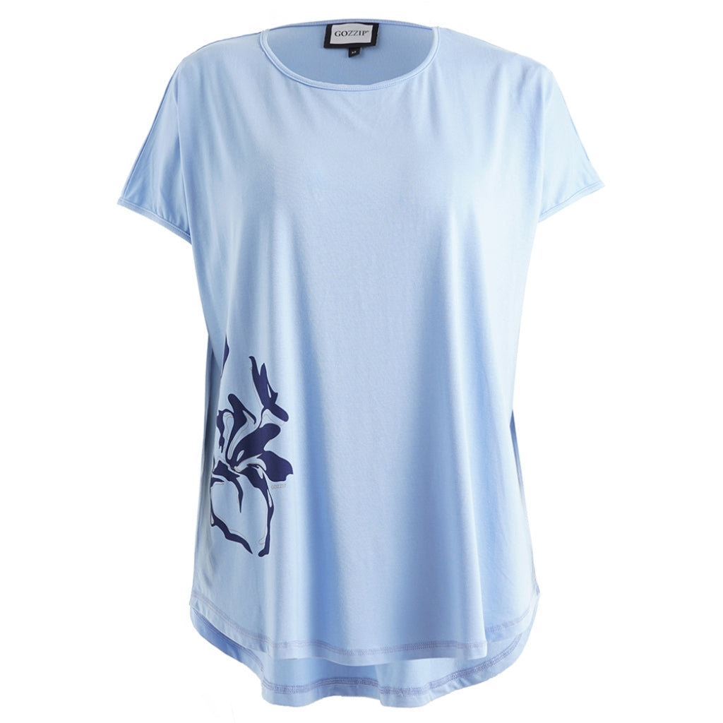 Gozzip Woman GGitte T-shirt with print T-Shirt light Blue