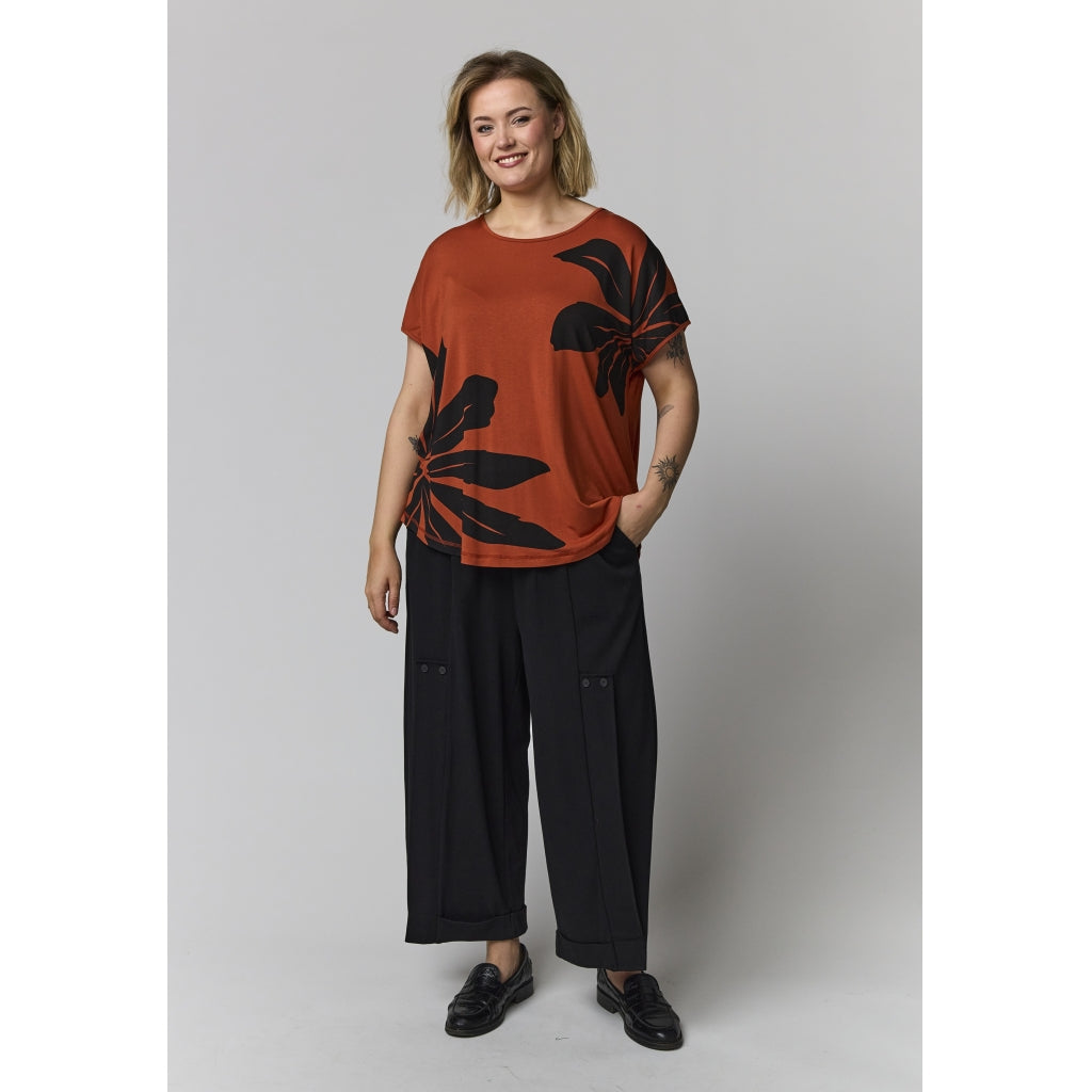 Gozzip Woman GGitte T-shirt with print T-Shirt Paprika