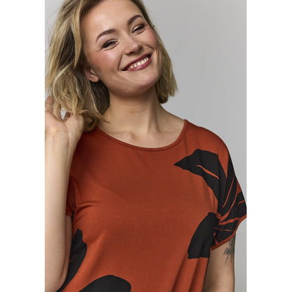 Gozzip Woman GGitte T-shirt with print T-Shirt Paprika