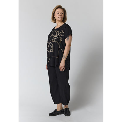 Gozzip Woman GGitte T-shirt with print T-Shirt Black