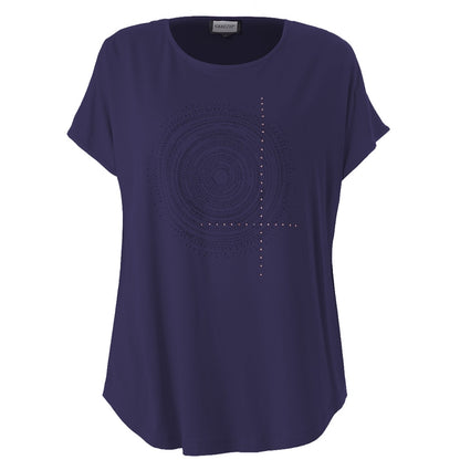 Gozzip Woman GGitte T-shirt with print T-Shirt 100 Navy
