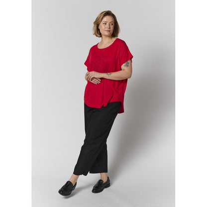 Gozzip Woman GGitte T-shirt with print T-Shirt Red