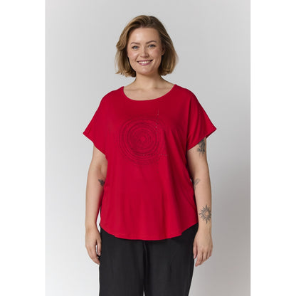 Gozzip Woman GGitte T-shirt with print T-Shirt Red