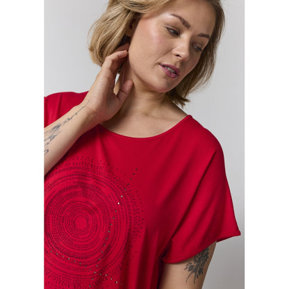 Gozzip Woman GGitte T-shirt with print T-Shirt Red