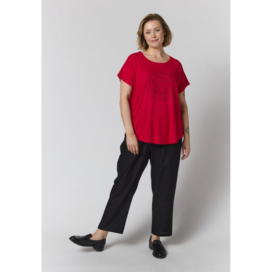 Gozzip Woman GGitte T-shirt with print T-Shirt Red