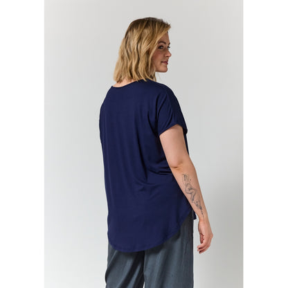 Gozzip Woman GGitte T-shirt with print T-Shirt Navy