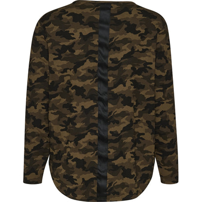 Gozzip Woman GGitte t-shirt with long sleeves T-Shirt Army