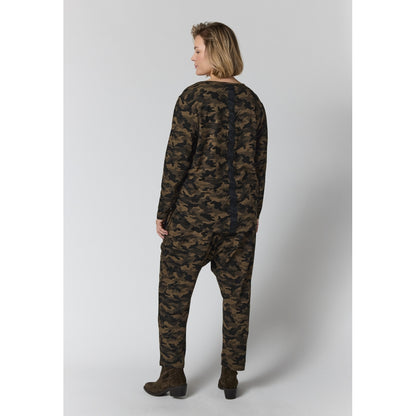 Gozzip Woman GGitte t-shirt with long sleeves T-Shirt Army