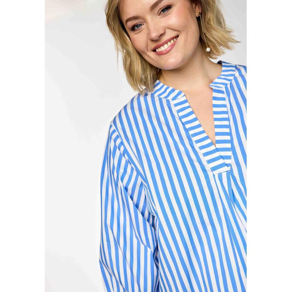Gozzip Woman GGrethe Blouse Blouse Blue Stripe