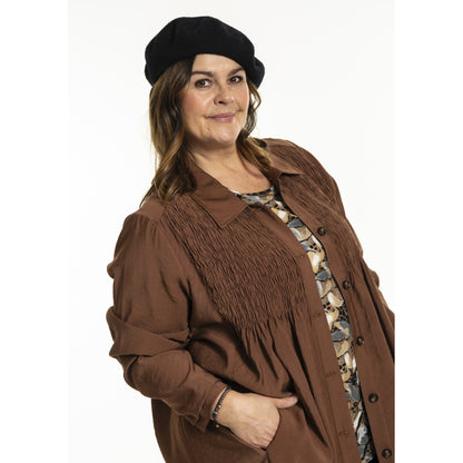 Gozzip Woman GGro Tunic Jacket Tunic Jacket Cognac