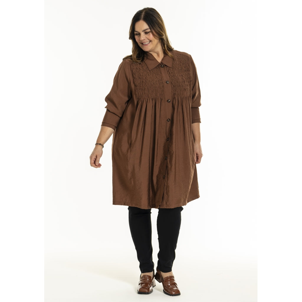 Gozzip Woman GGro Tunic Jacket Tunic Jacket Cognac