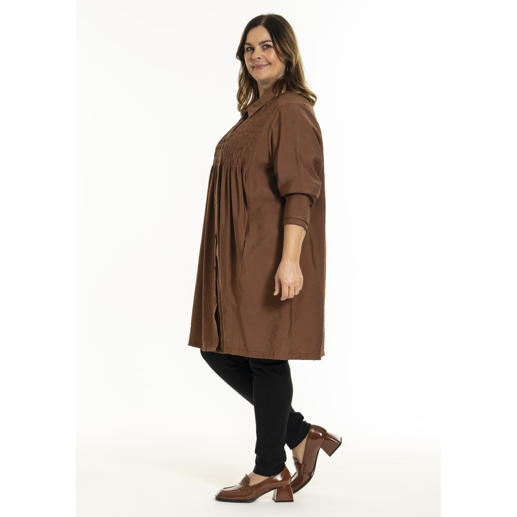 Gozzip Woman GGro Tunic Jacket Tunic Jacket Cognac