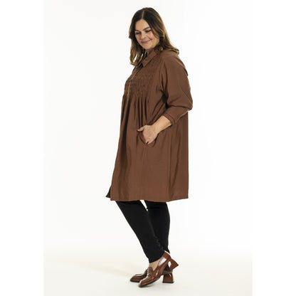 Gozzip Woman GGro Tunic Jacket Tunic Jacket Cognac