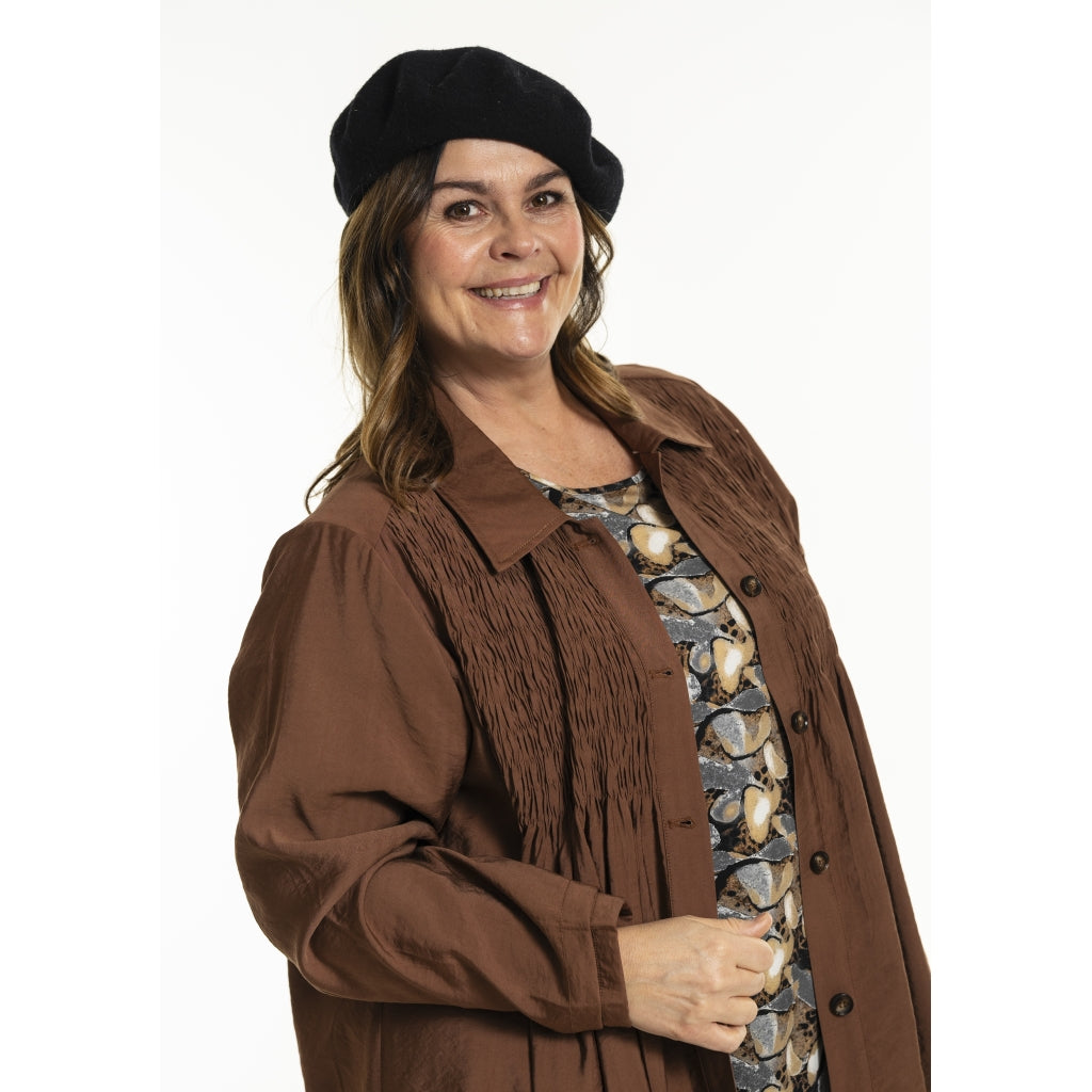 Gozzip Woman GGro Tunic Jacket Tunic Jacket Cognac