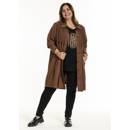 Gozzip Woman GGro Tunic Jacket Tunic Jacket Cognac