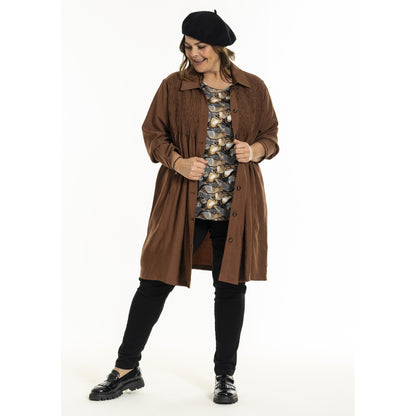 Gozzip Woman GGro Tunic Jacket Tunic Jacket Cognac