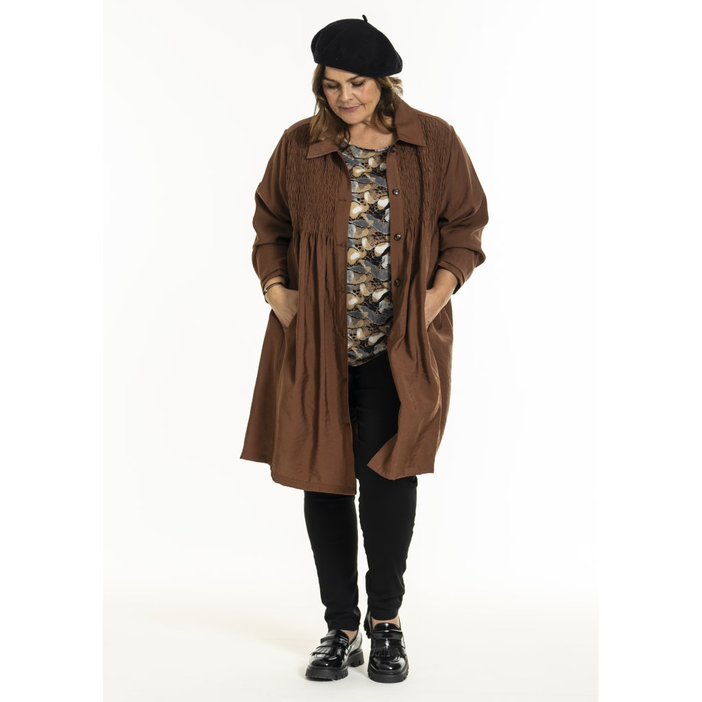 Gozzip Woman GGro Tunic Jacket Tunic Jacket Cognac