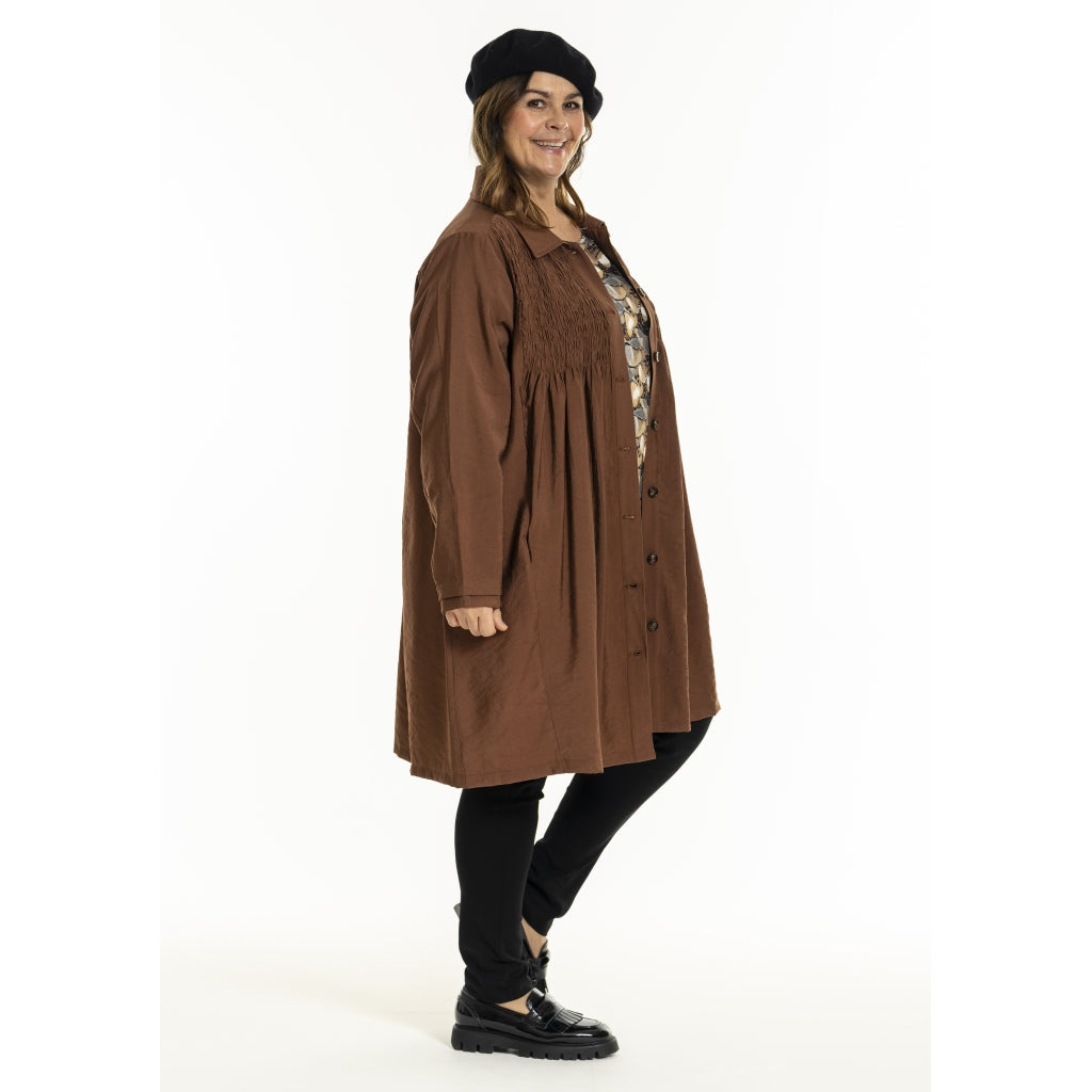 Gozzip Woman GGro Tunic Jacket Tunic Jacket Cognac