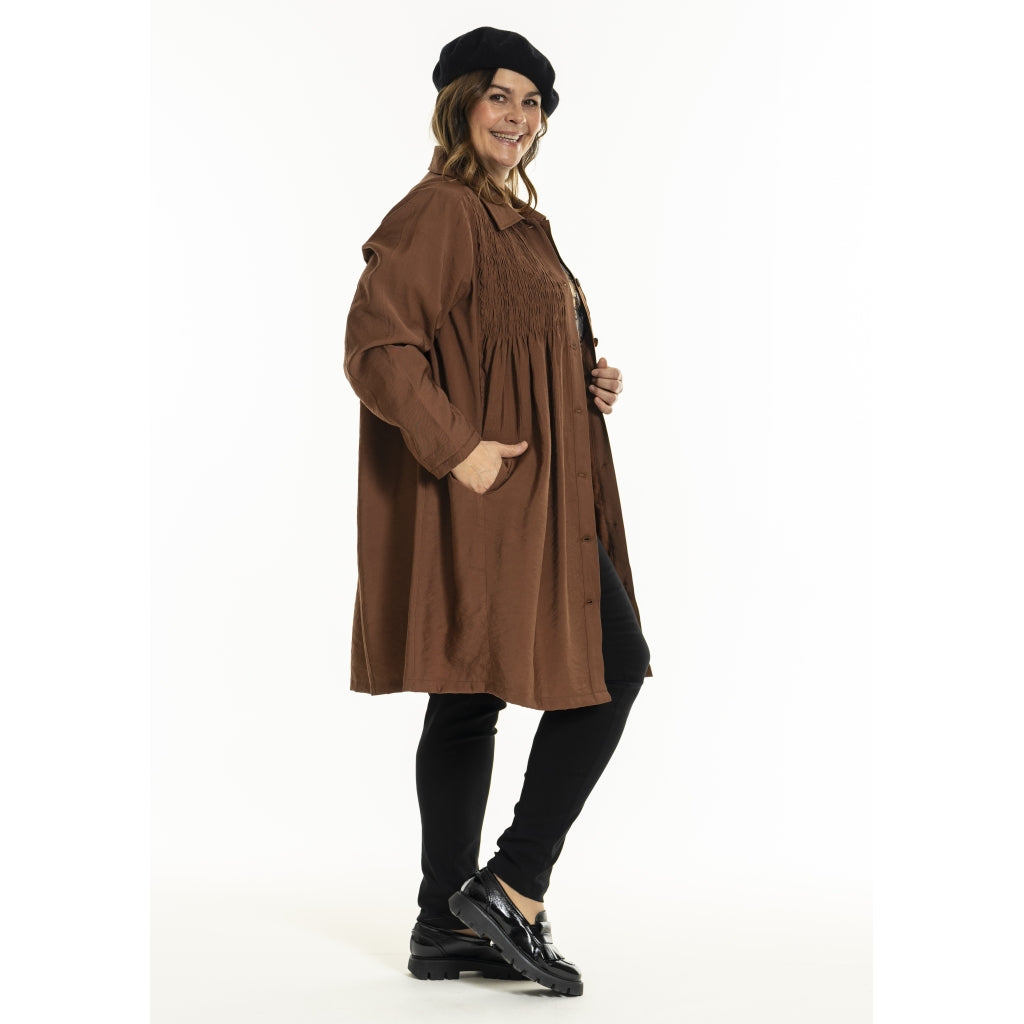 Gozzip Woman GGro Tunic Jacket Tunic Jacket Cognac