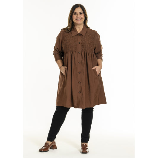 Gozzip Woman GGro Tunic Jacket Tunic Jacket Cognac