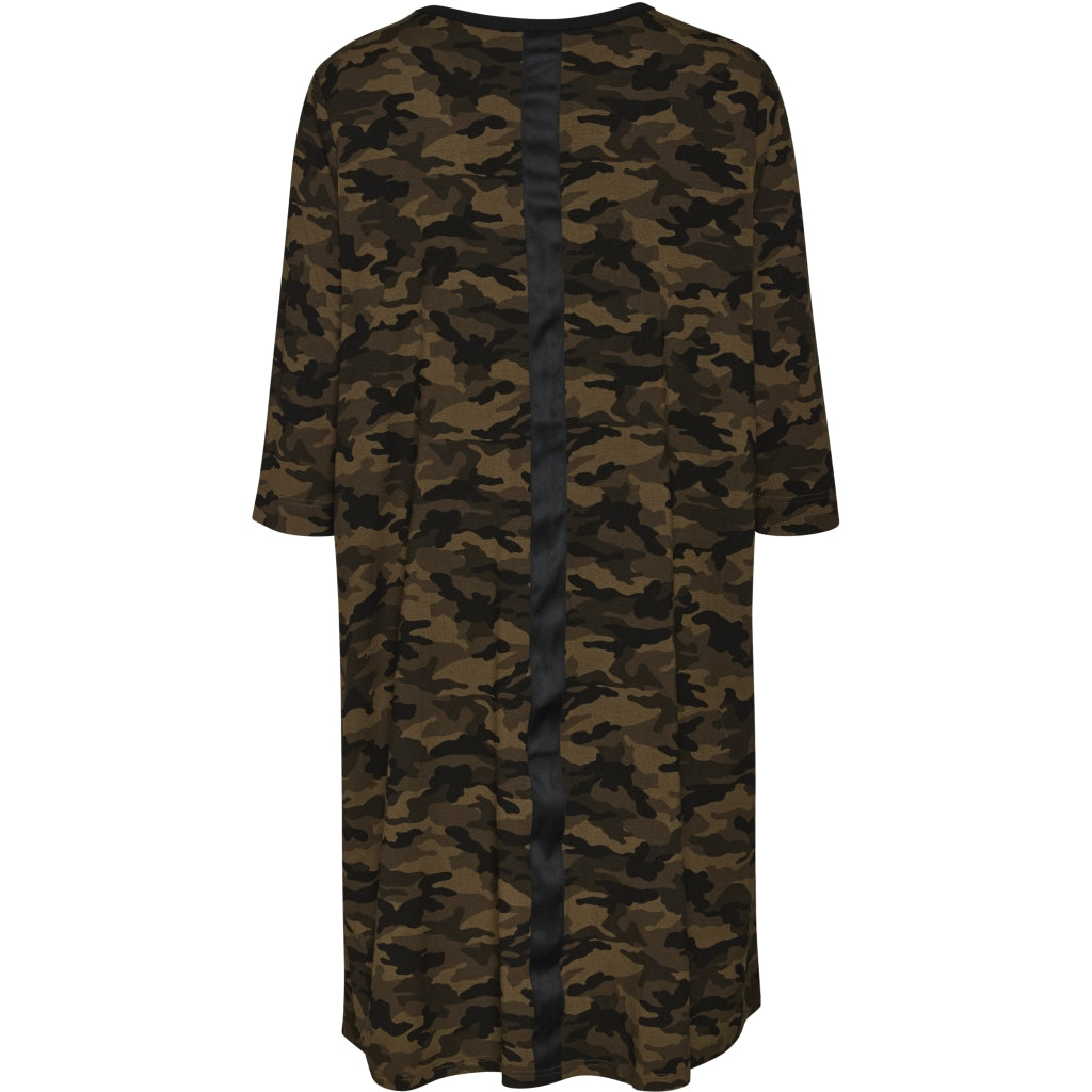 Gozzip Woman GGry Dress with tape Dress Army