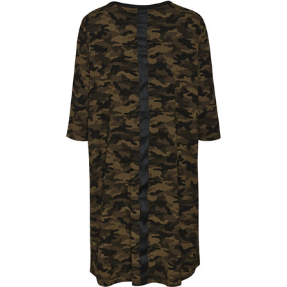 Gozzip Woman GGry Dress with tape Dress Army