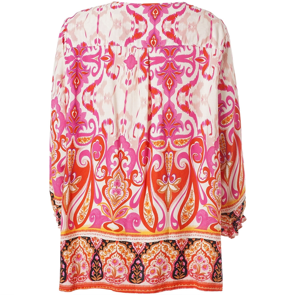 Gozzip Woman GIben Blouse Blouse Pink Print