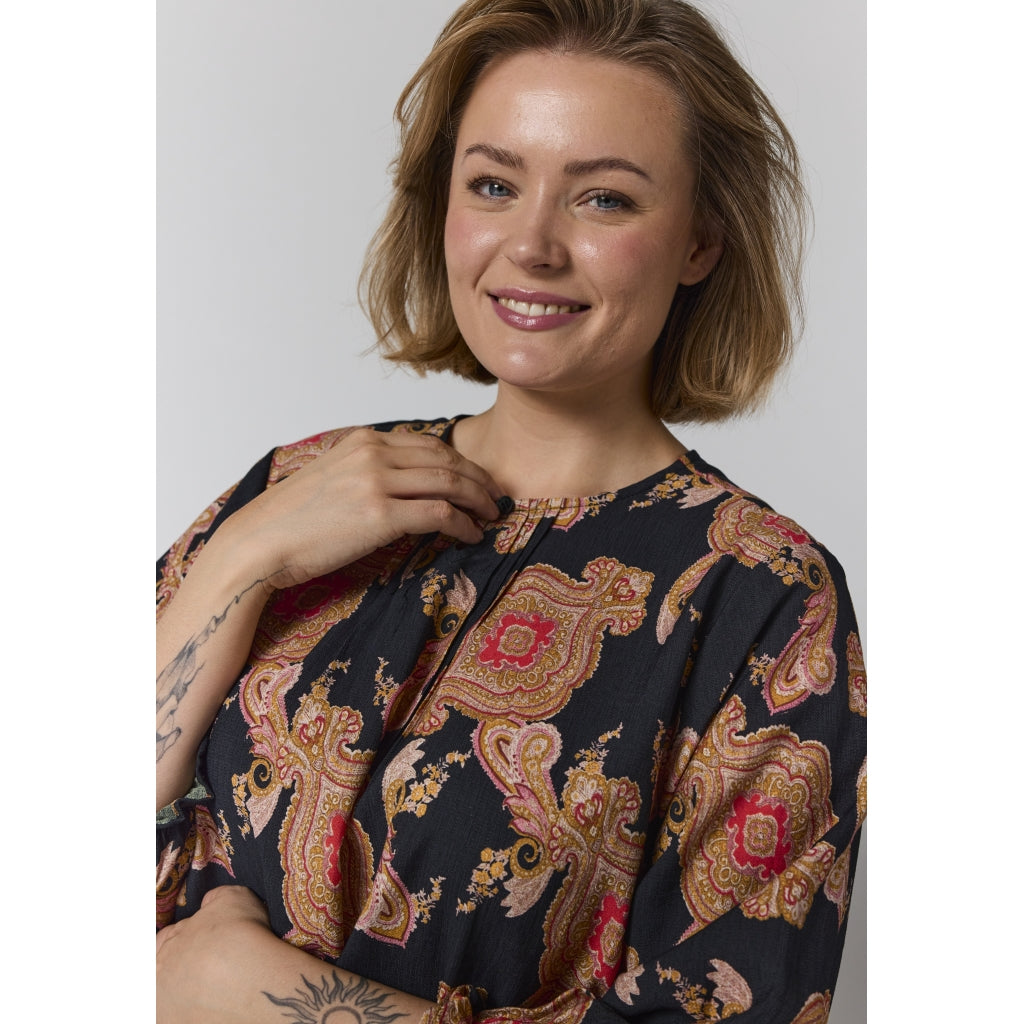 Gozzip Woman GIben Blouse Blouse Multi color print