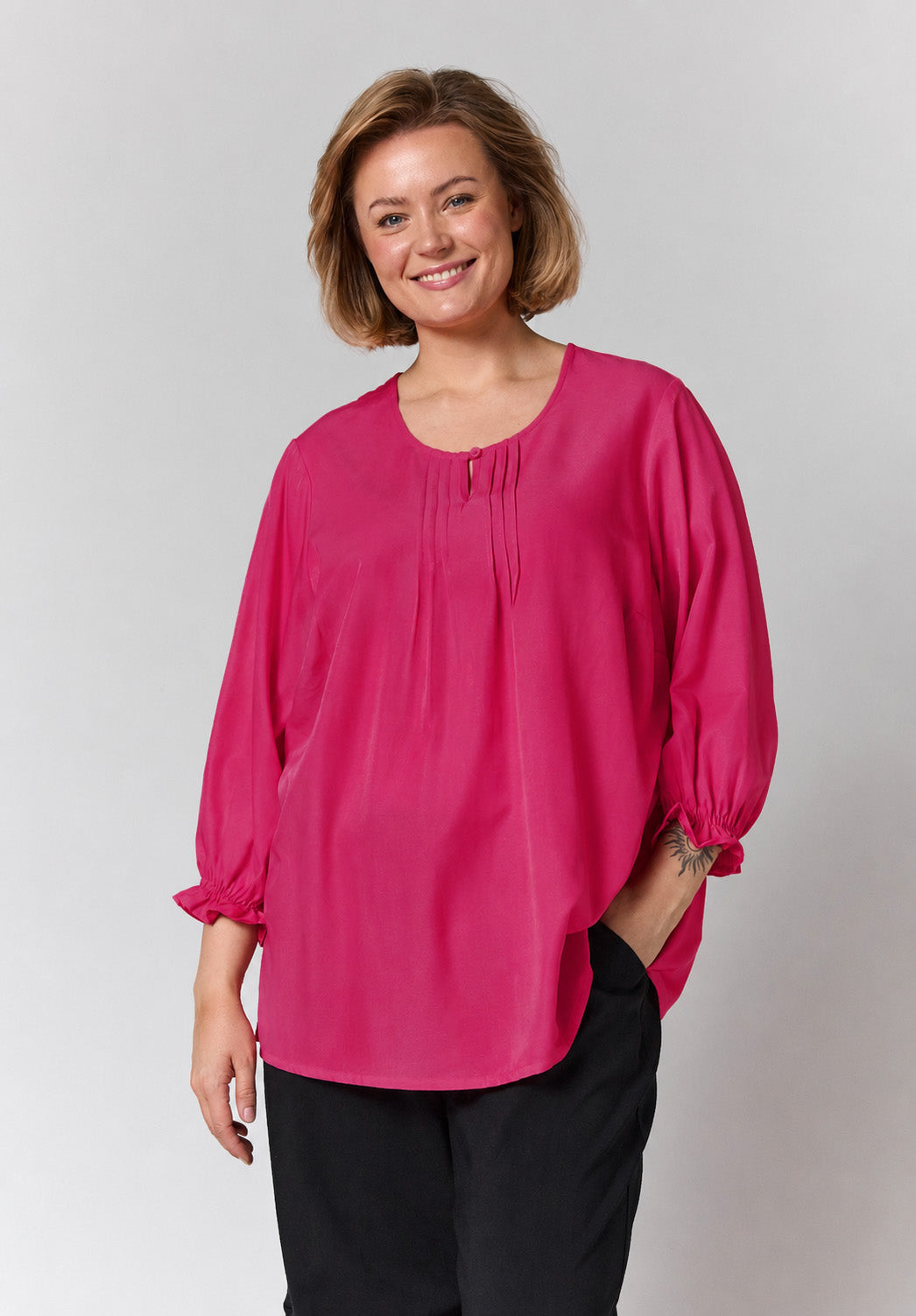 Gozzip Woman GIben Blouse Blouse Pink