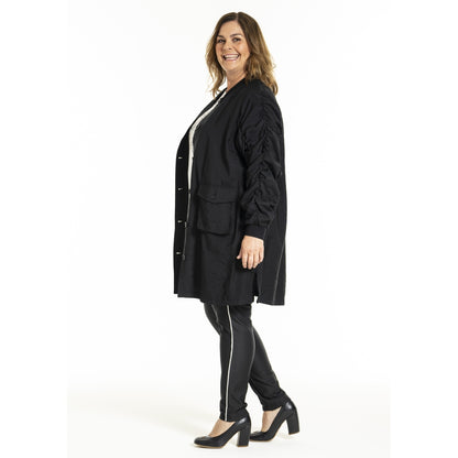 Gozzip Woman GIdina Cardigan Tunic Cardigan Tunic Black