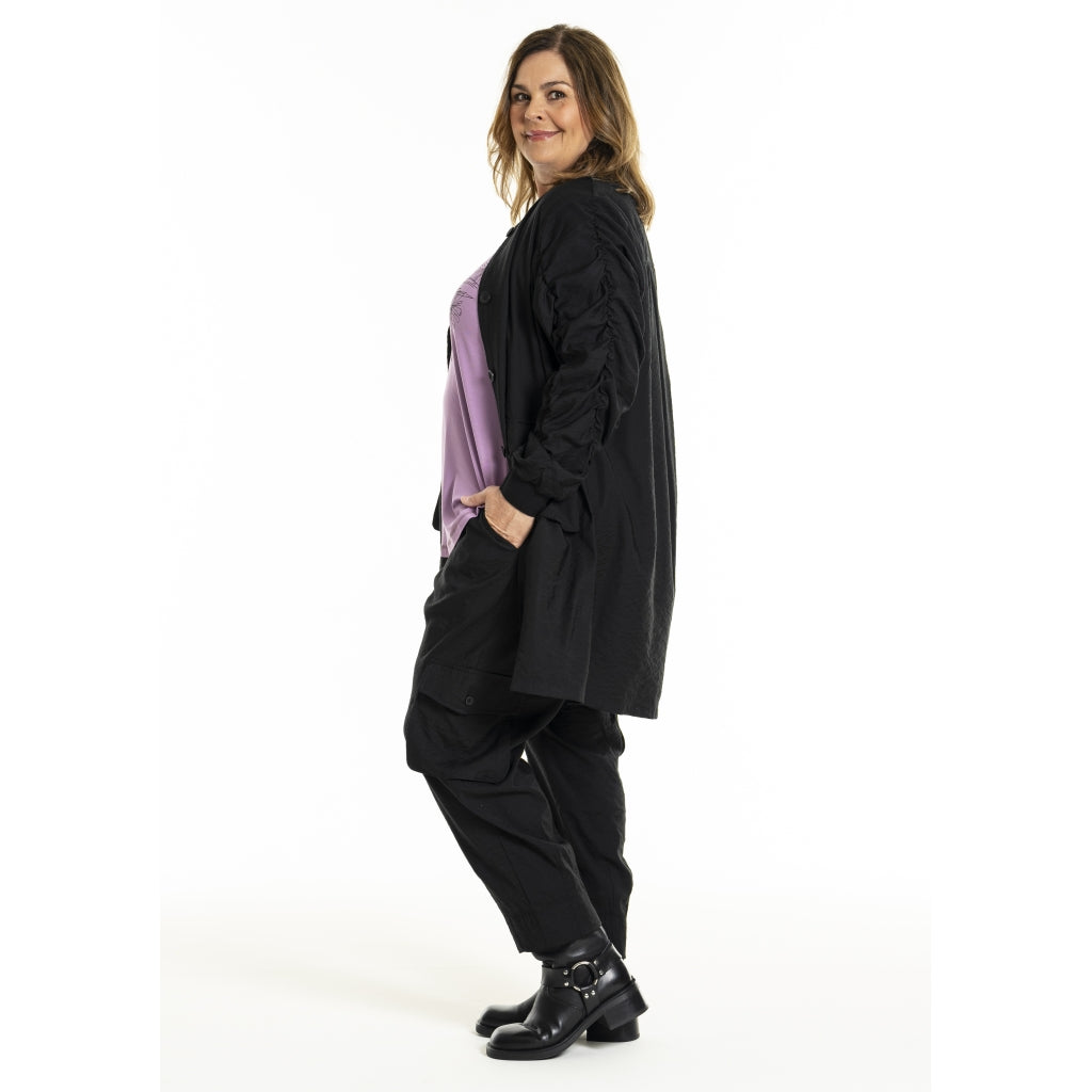 Gozzip Woman GIdina Cardigan Tunic Cardigan Tunic Black