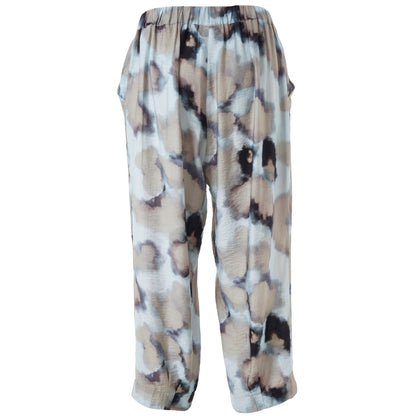 Gozzip Woman GIla Pants Pants Blue watercolor