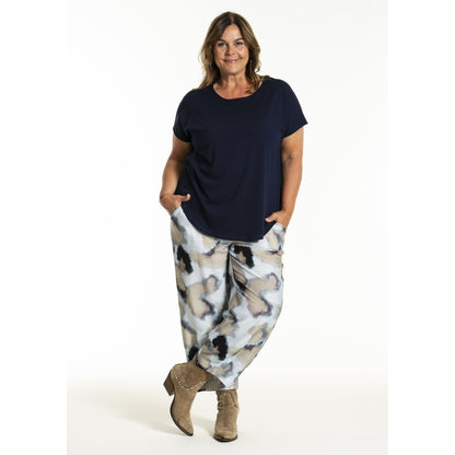Gozzip Woman GIla Pants Pants Blue watercolor
