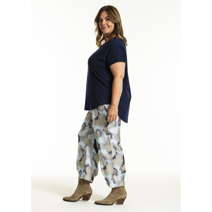 Gozzip Woman GIla Pants Pants Blue watercolor