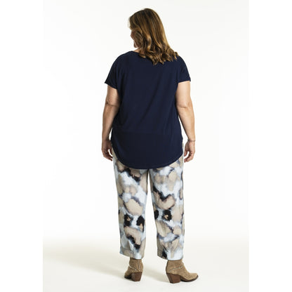Gozzip Woman GIla Pants Pants Blue watercolor