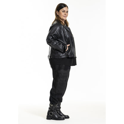 Gozzip Woman GIndira Biker Jacket Jacket Black