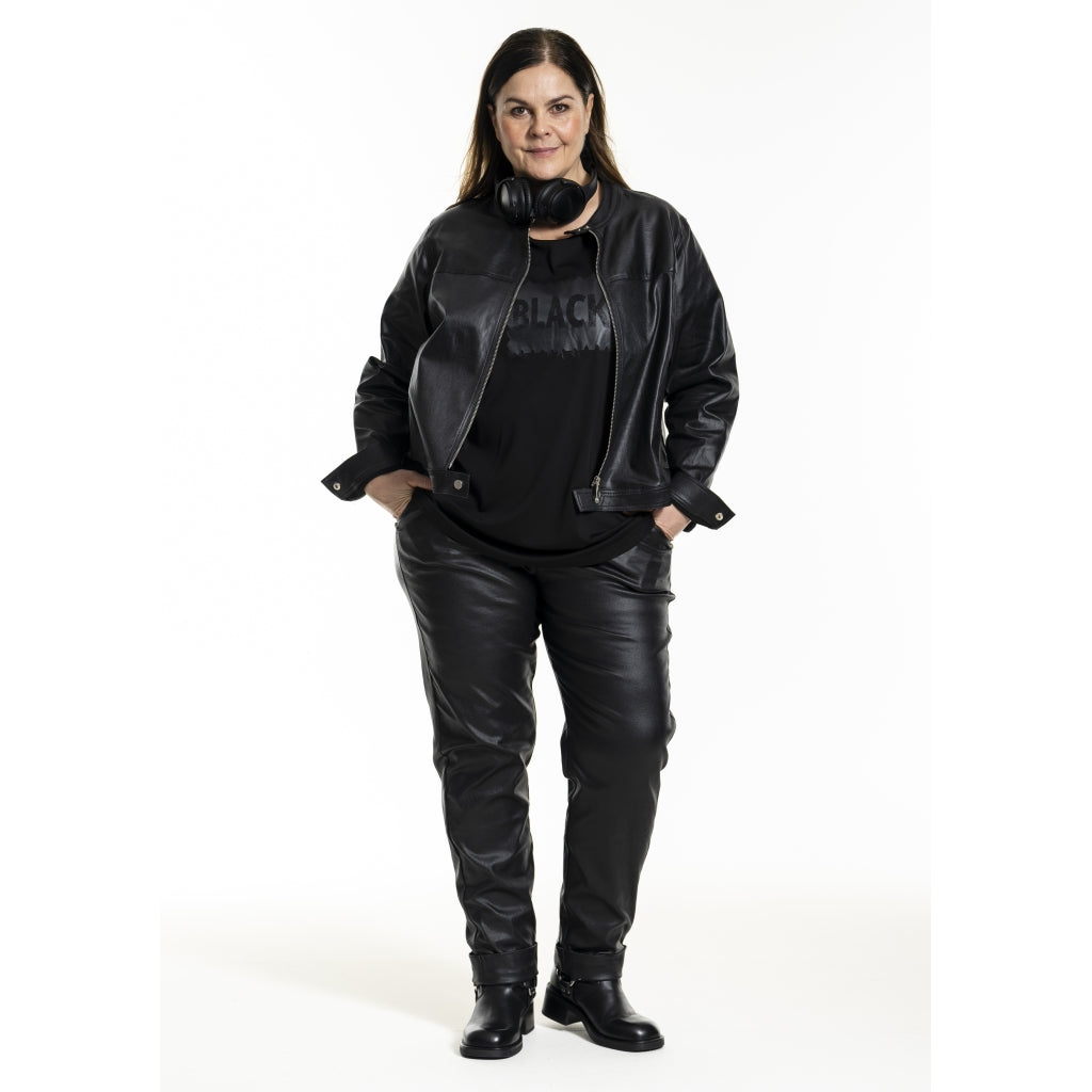 Gozzip Woman GIndira Biker Jacket Jacket Black