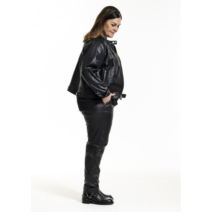 Gozzip Woman GIndira Biker Jacket Jacket Black