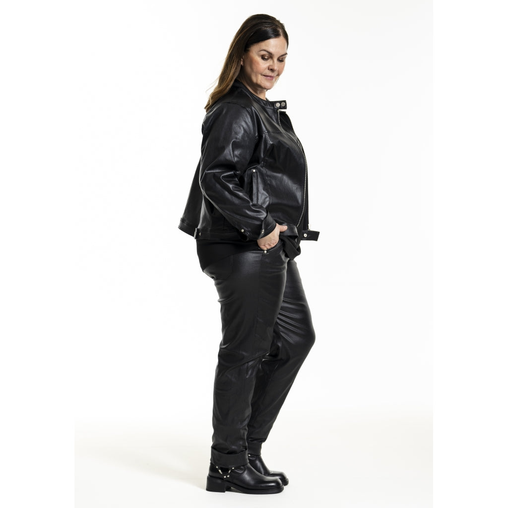 Gozzip Woman GIndira Biker Jacket Jacket Black