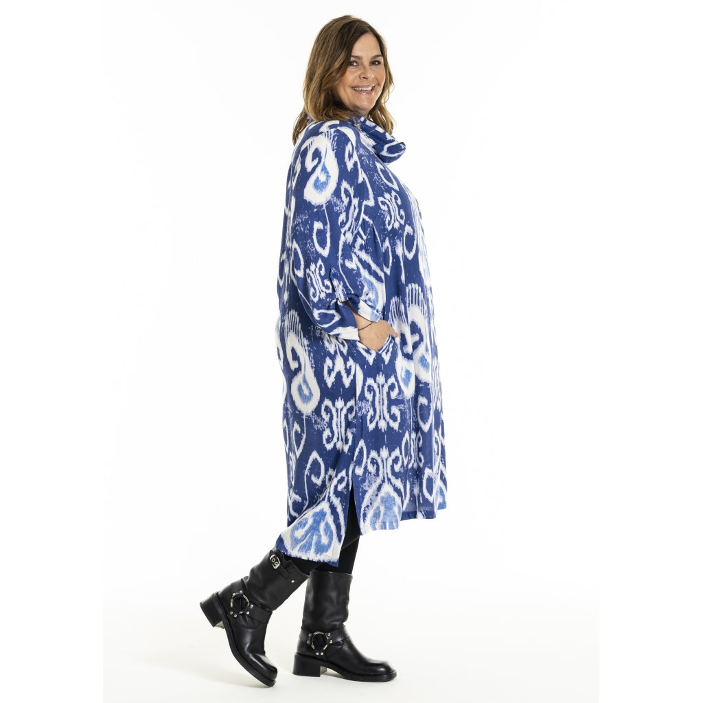 Gozzip Woman GIngeborg Dress Dress Blue print