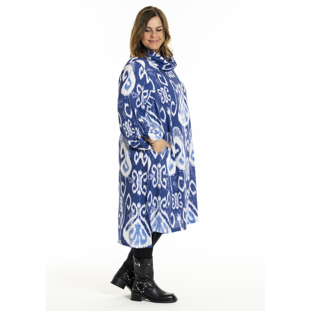 Gozzip Woman GIngeborg Dress Dress Blue print