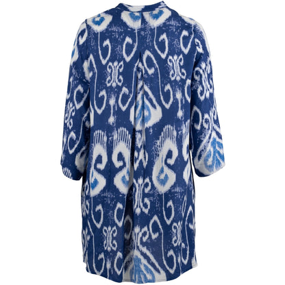 Gozzip Woman GIngun Tunic Tunic Blue print